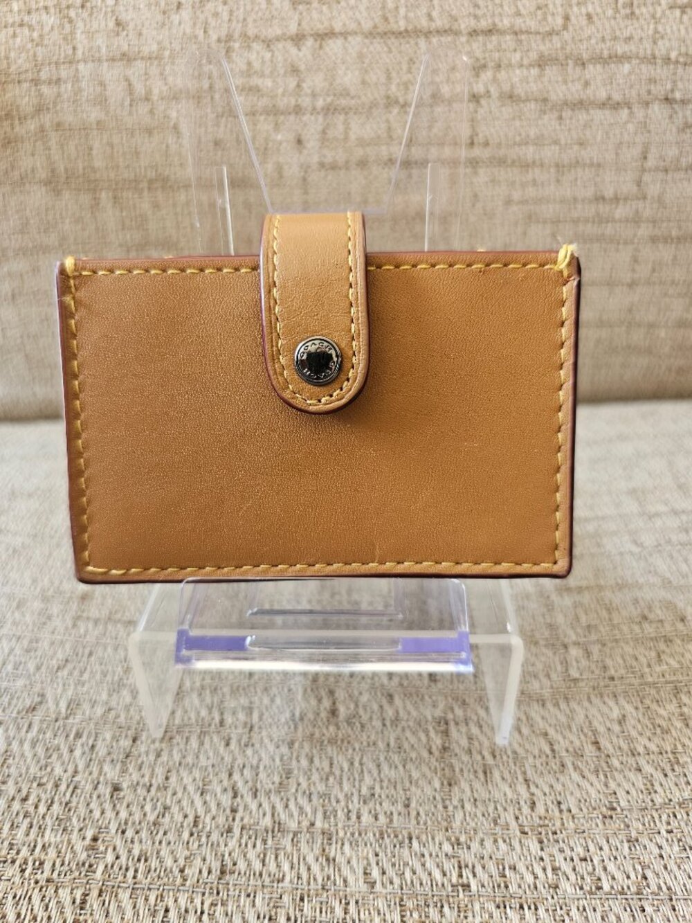 COACH RARE Glovetanned Leather Colorblock Accordion Card Case | 2017 Stuart COA - Picture 2 of 16
